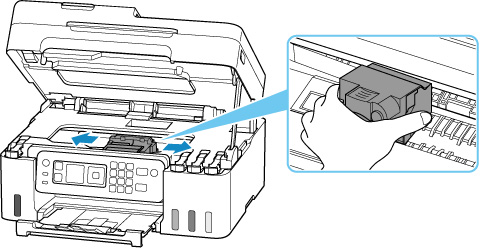 Canon Inkjet Manuals G Series Removing Jammed Paper Inside